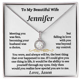 Personalized Necklace Gift for Wife, Eternal Hope Necklace, Anniversary Surprise, Romantic Love Keepsake, Elegant Gift for Her